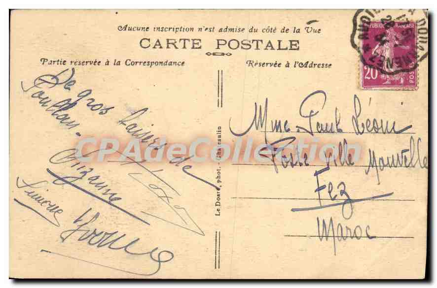 CPA Poullan Eglise du XVI siecle dediee à St Cadouan Abbé  — Verso