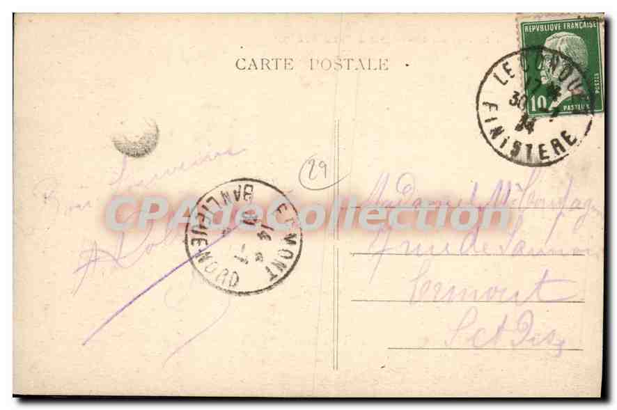 CPA le Fort Bertheaume pres le Trez Hir  — Verso