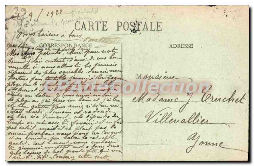 CPA le Fort Bertheaume pres le Trez Hir Finistere  — Verso