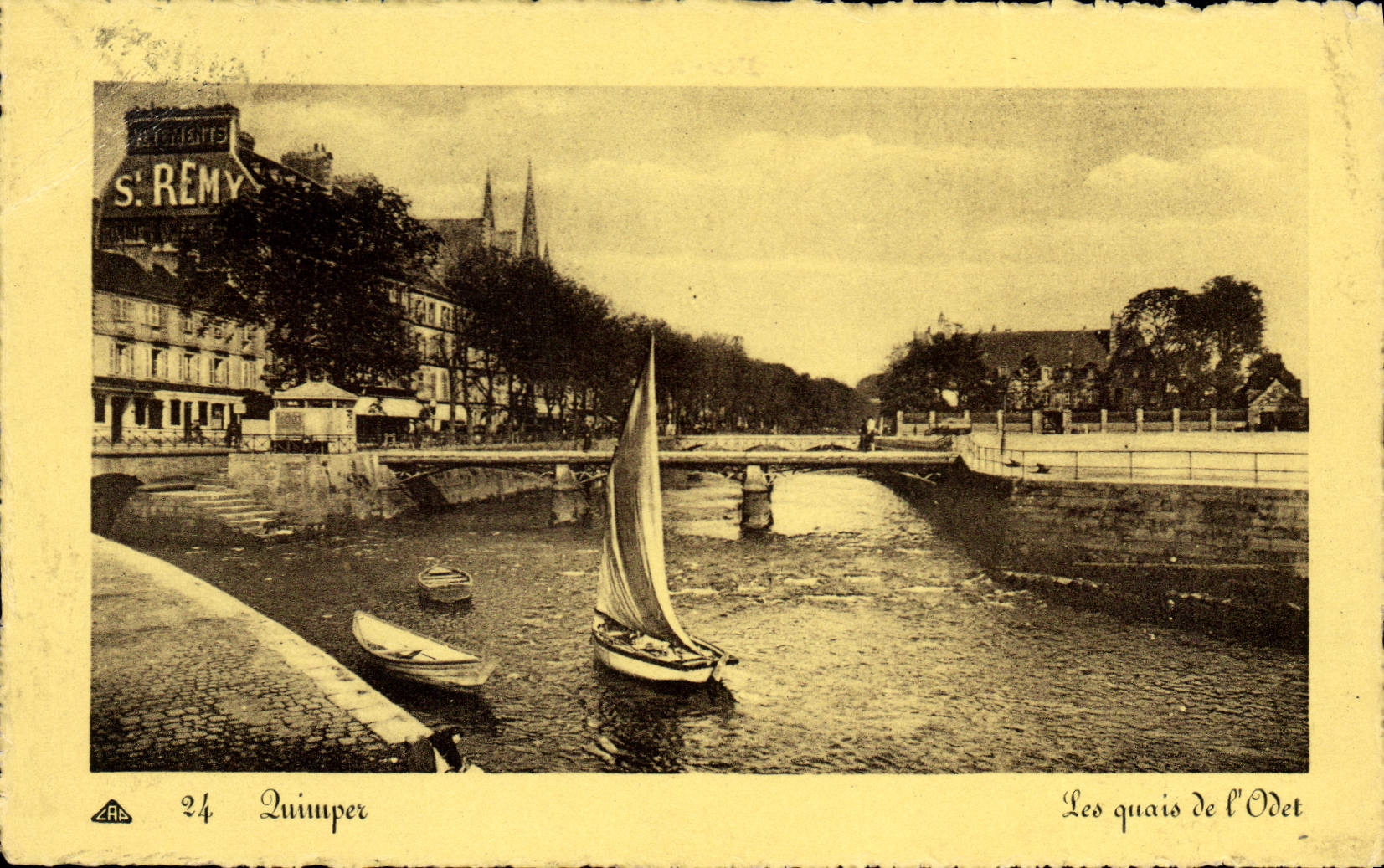 CPA Quimper les quais de l'odet