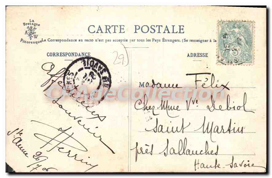 Ste-Anne-d'Auray — Le Jour du Pardon — La Messe à la Scala Sancta — Collection A. Waron, St-Brieuc — Reverso