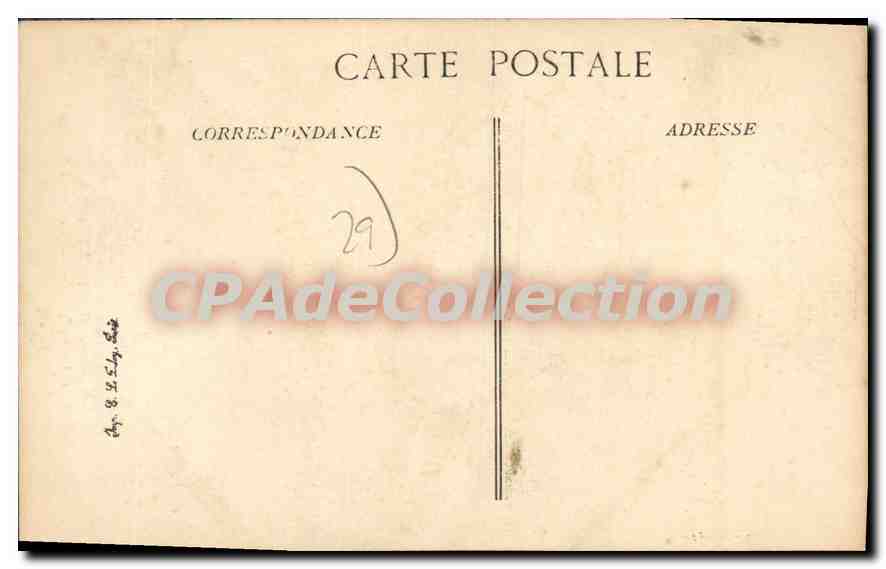 CPA Types Bretons Guimiliau Finistere le grand Benitier  — Rückseite