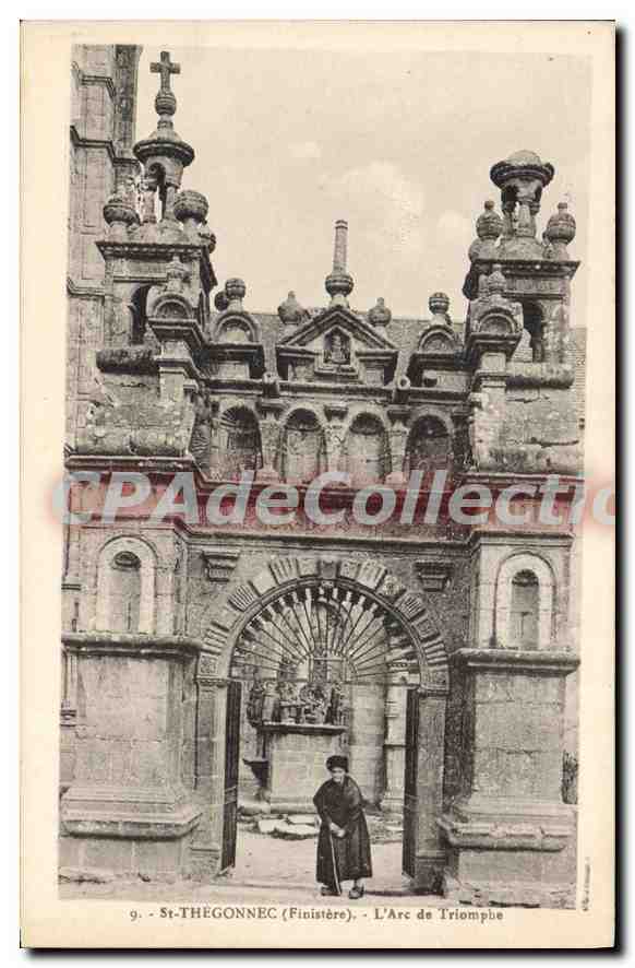 CPA St Thegonnec Finistere l'Arc de Triomphe 