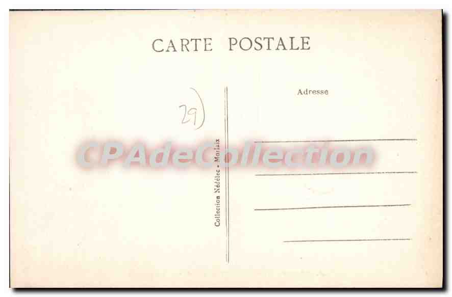 CPA Carantec Finistere plage du Kelenn vue generale  — Rückseite