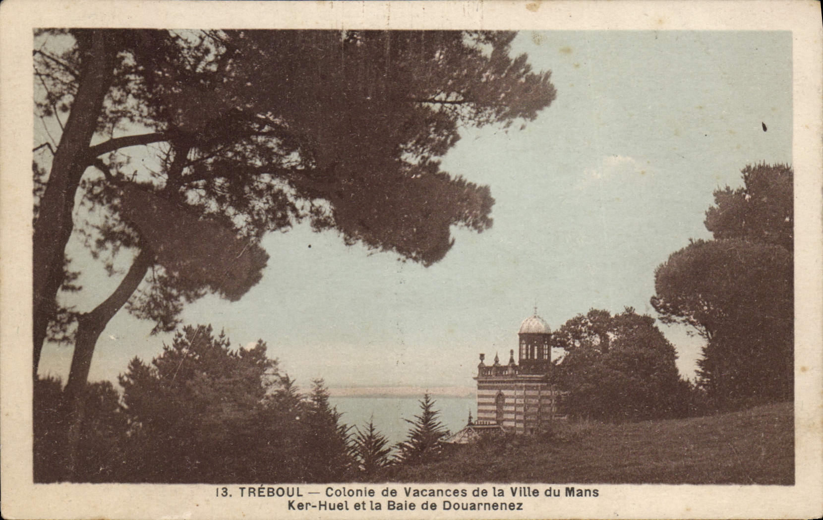 CPA Treboul Colonie de Vacances de la Ville du Mans Ker Huel et la Baie de Douarnenez 