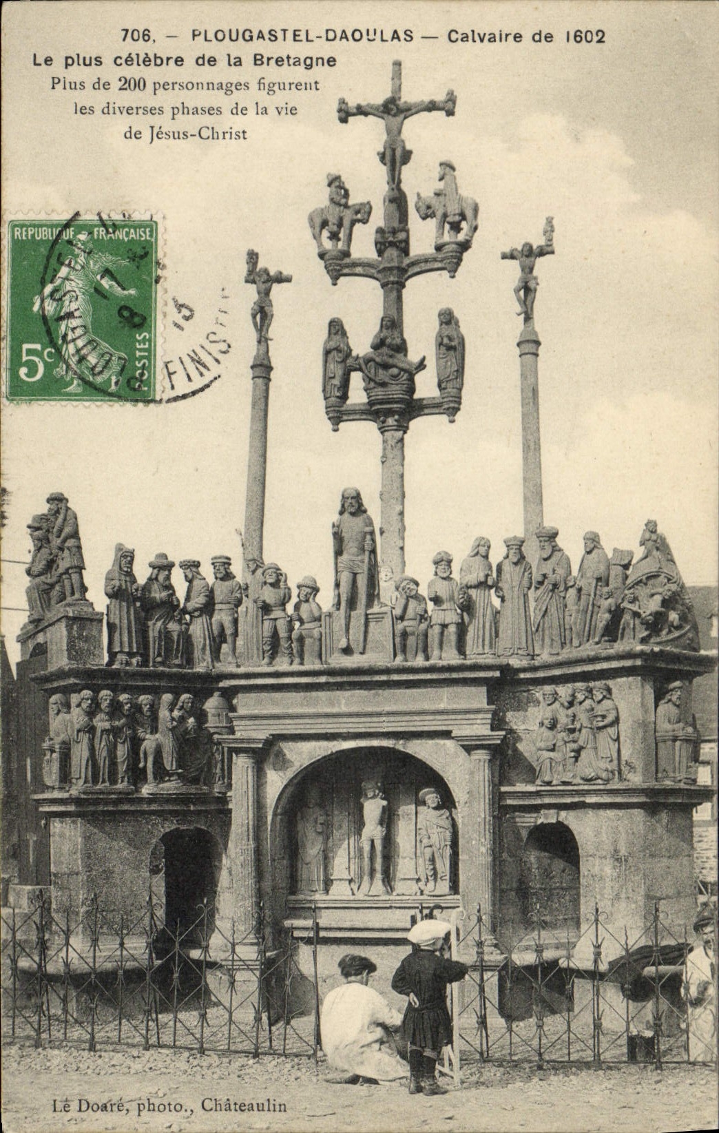 PLOUGASTEL-DAOULAS — Kalvarienberg von 1602 — Lé Doaré, Foto, Châteaulin