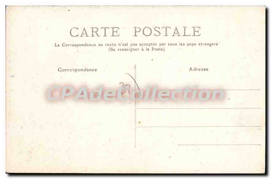 CPA Bretagne Finistere Audierne les Roches à maree Montante  — Rückseite