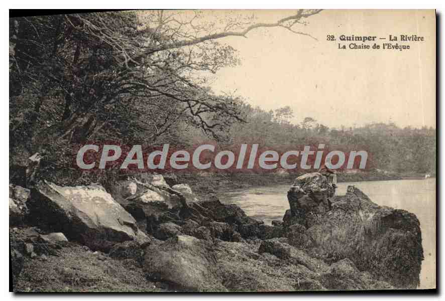 CPA Quimper la Riviere la Chaise de l'Eveque 