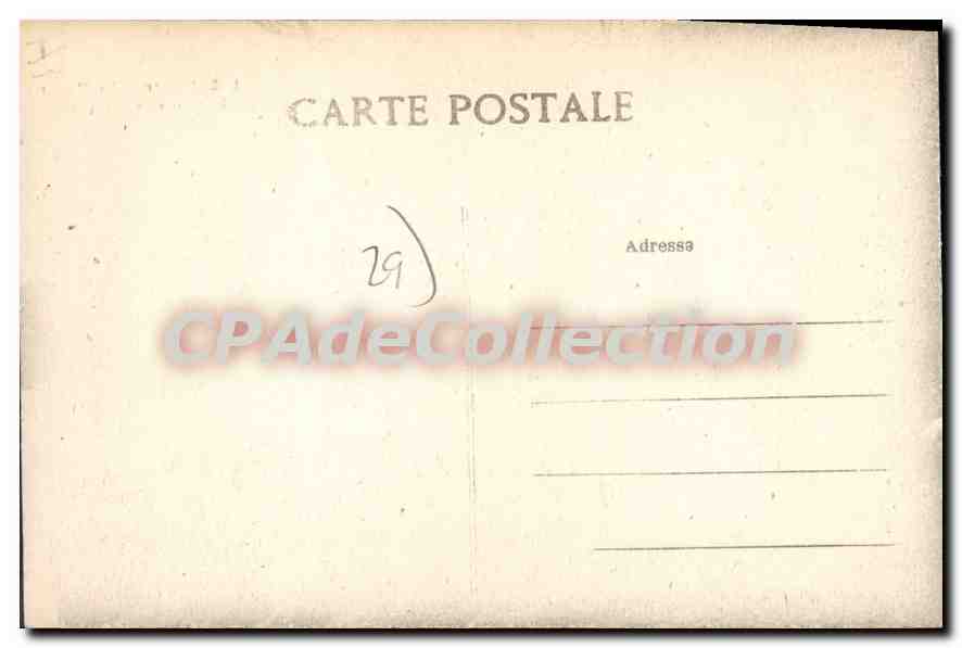 CPA Quimper la Riviere la Chaise de l'Eveque  — Rückseite