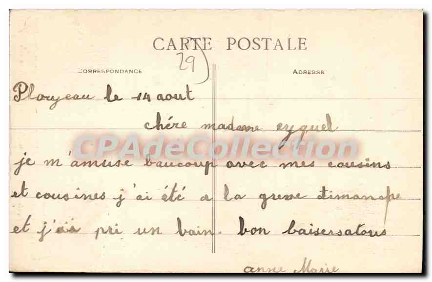 CPA Morlaix Finistere maison de la Duchesse Anne de Bretagne mon hist Specimen de l'architecture Moy — Rückseite