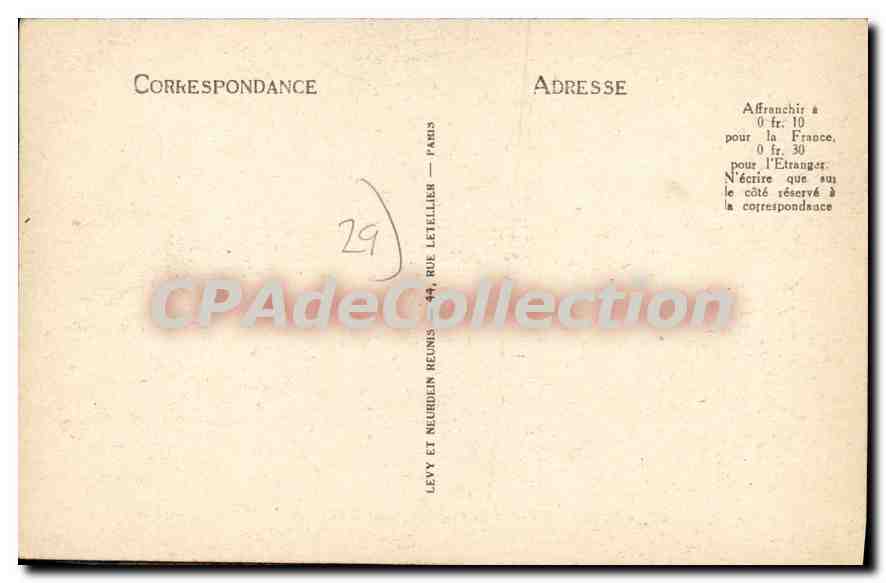 CPA Huelgoat le Rocher Tremblant  — Rückseite
