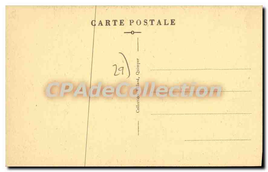 CPA Quimper le Mont Frugy  — Rückseite