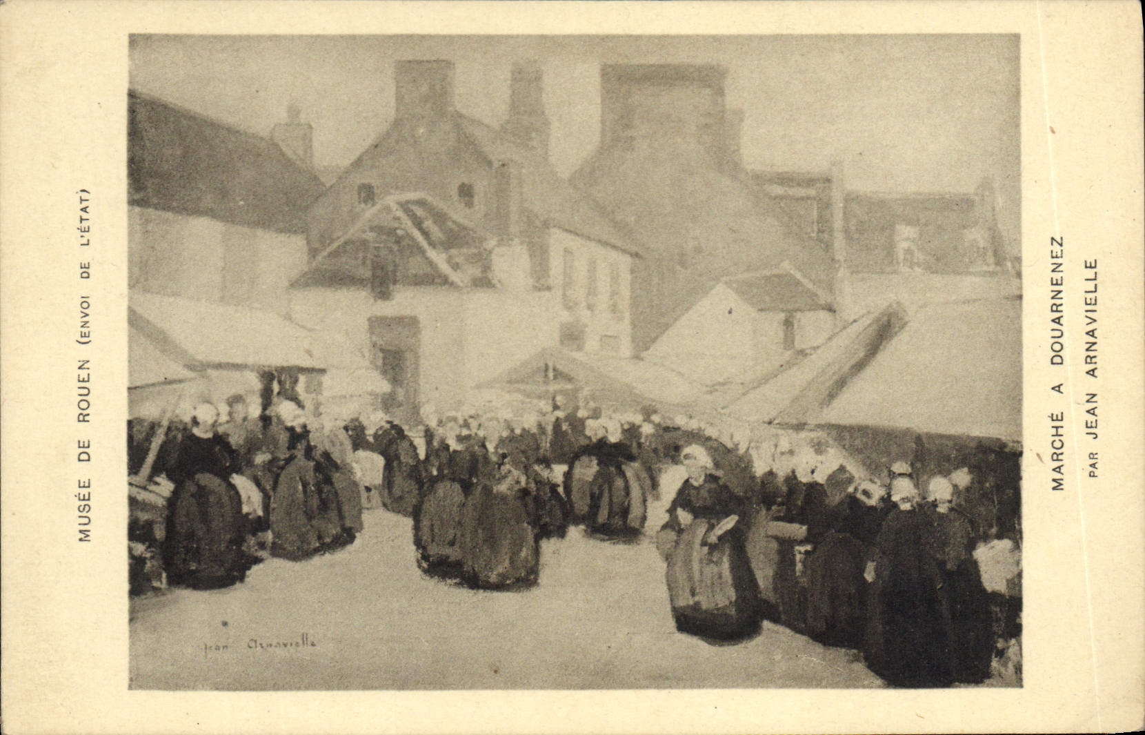 Marché à Douarnenez — par Jean Arnavivelle — éditeur Musée de Rouen