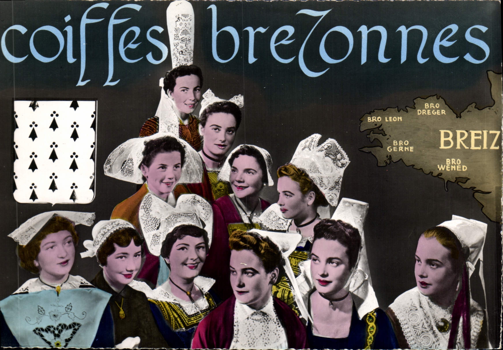 CPSM En Bretagne les plus belles coiffes Bretonnes 