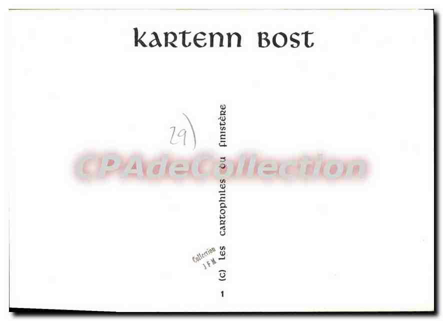 CPSM Pen ar Beo Finistere  — Rückseite