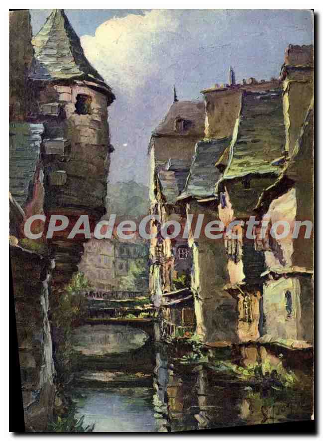 CPSM Quimper Finistere Vieilles maisons sur le Steir 