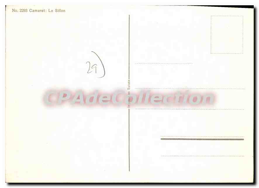 CPSM Camaret le Sillon peinture Sévollec — Verso
