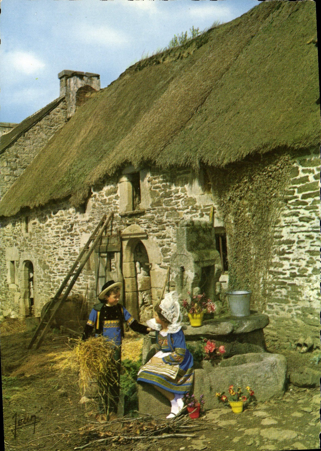 CPSM Ferme Bretonne 