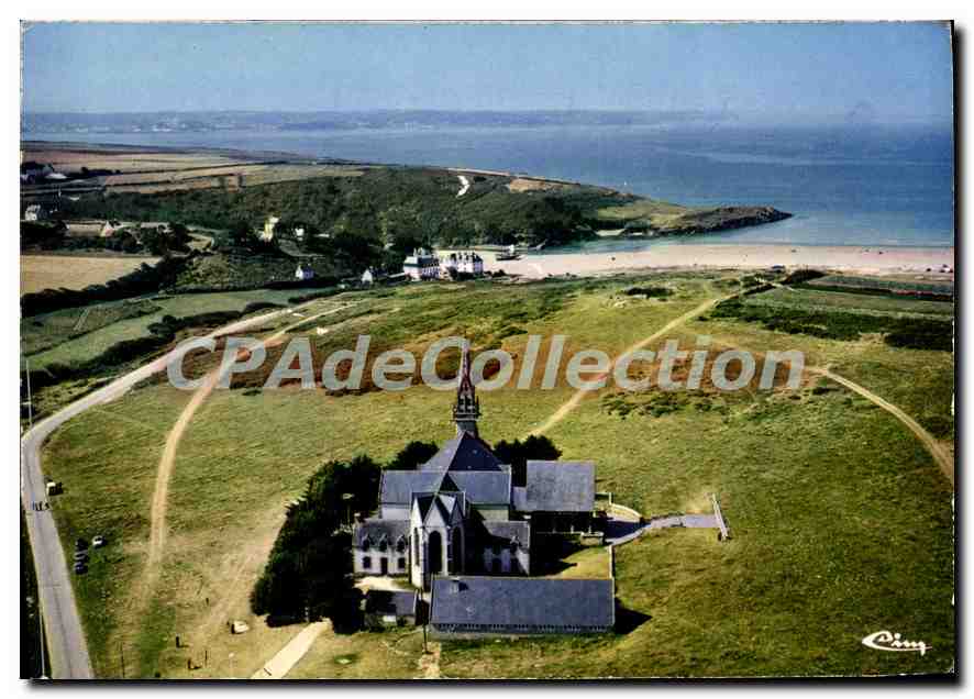 CPSM Plonevez Porzay S Finist vue aerienne l'eglise de Sainte Anne la Palud grand pardon dernier dim