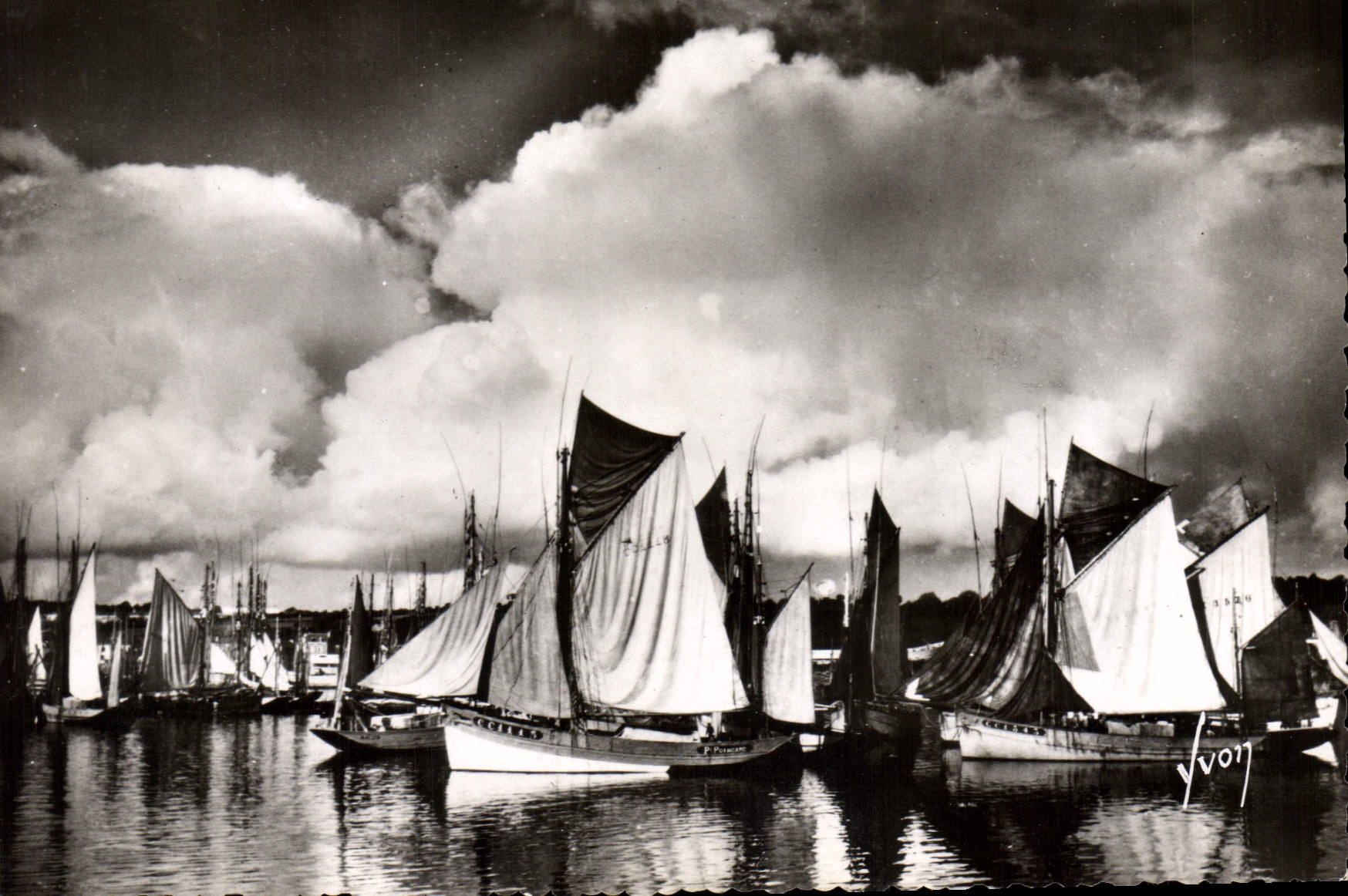 CPA Concarneau Finistere Thonniers au port 