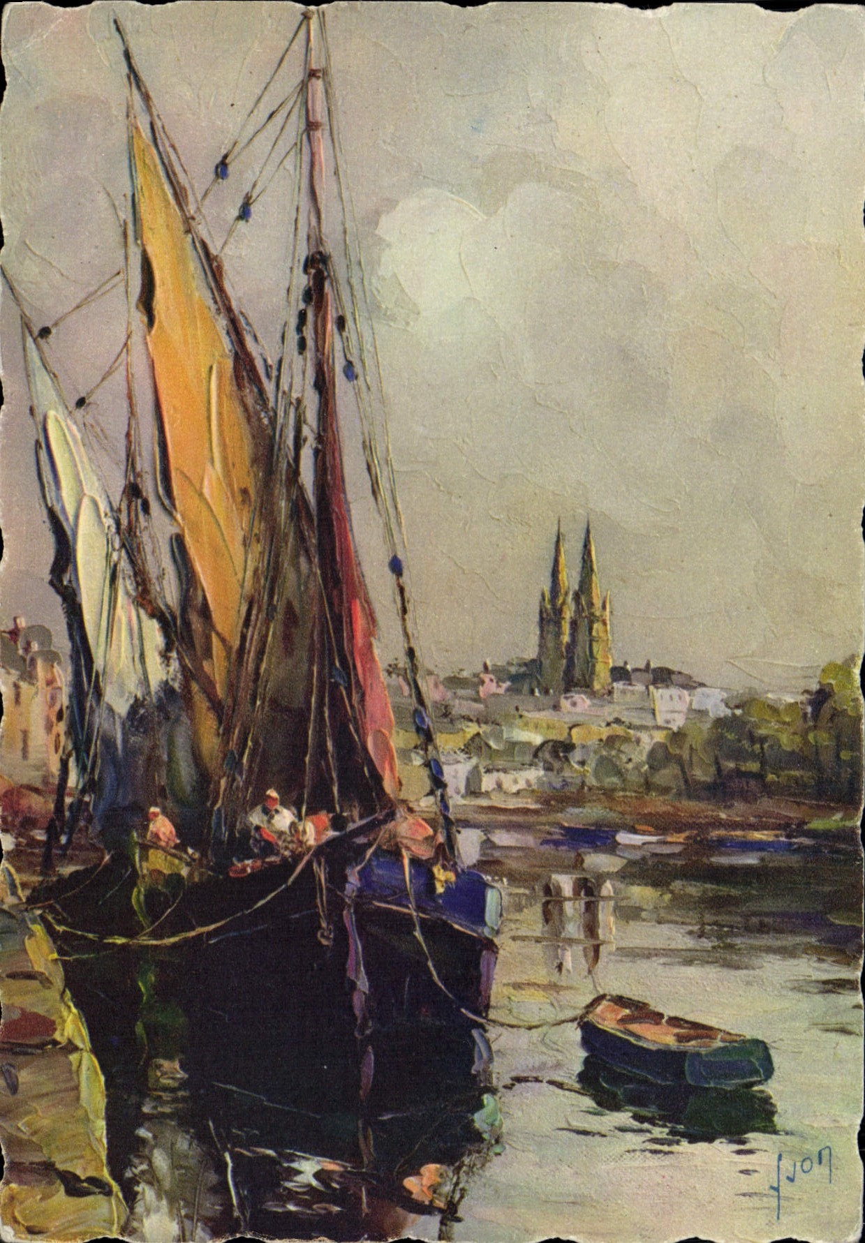 CPA Quimper Finistere les rives de l'Odet 