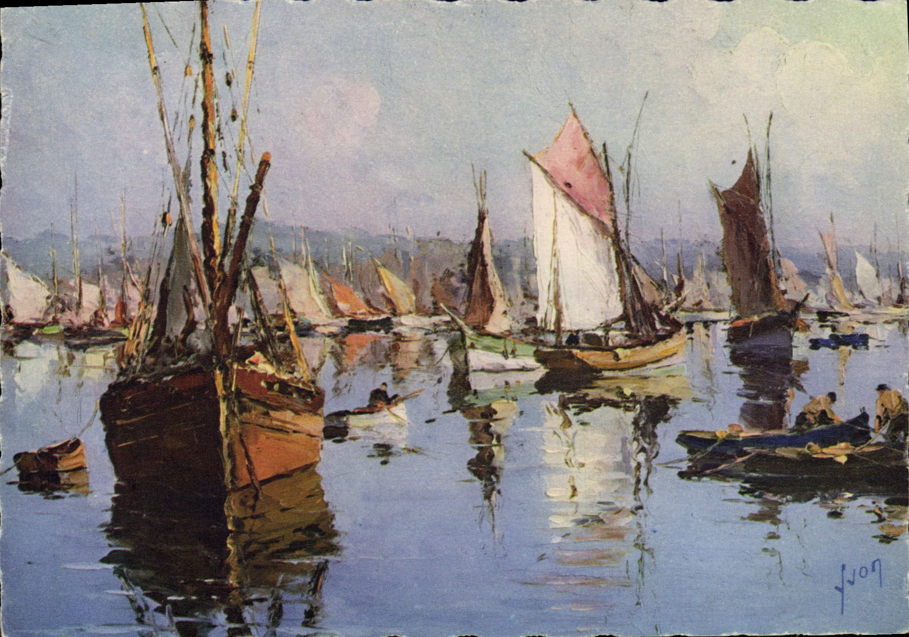CPA Concarneau Finistere le port 