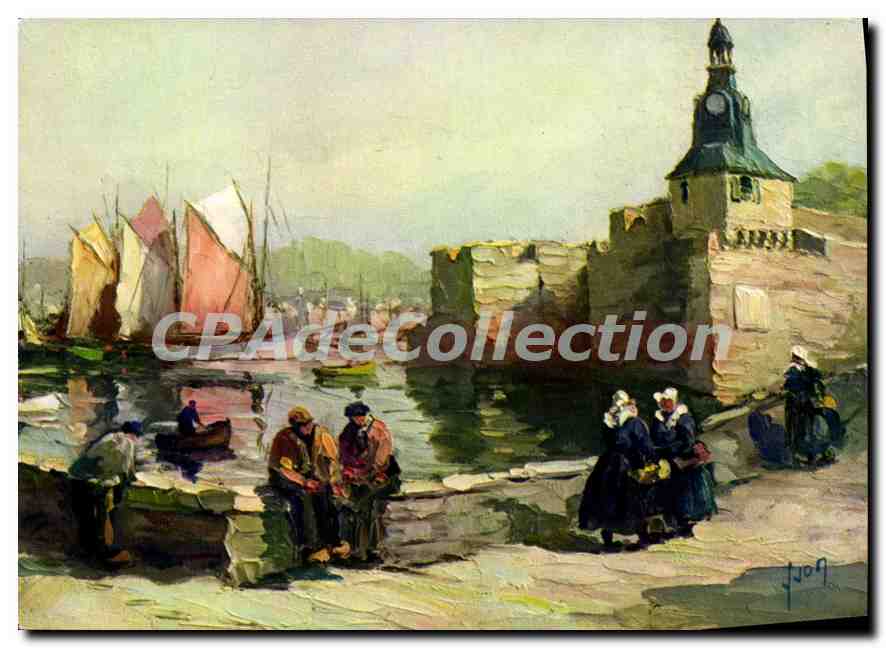 CPA Concarneau Finistere la Ville close et le port 