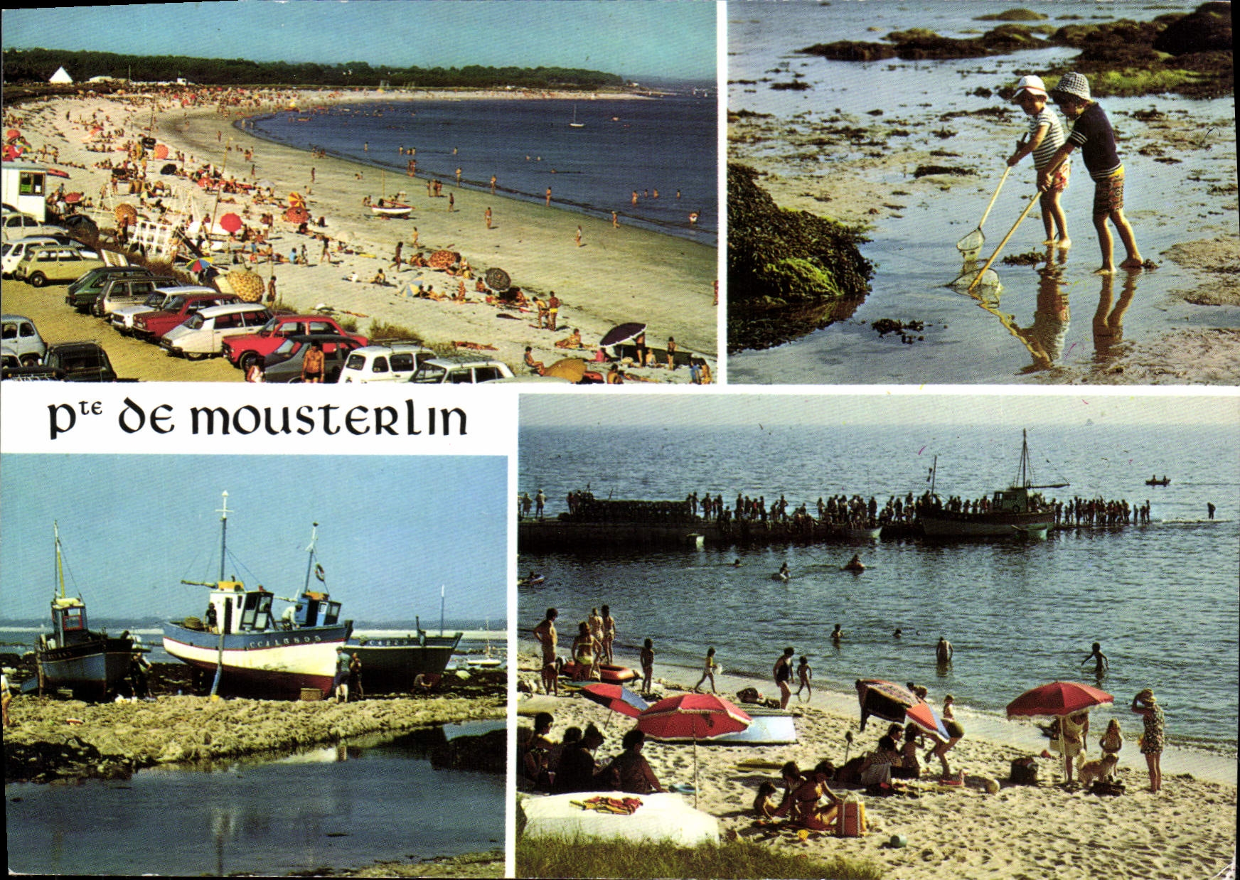 CPSM La Bretagne Pittoresque entre la Baie de Benodet et de la Foret Mousterlin en Fouesnant la plag