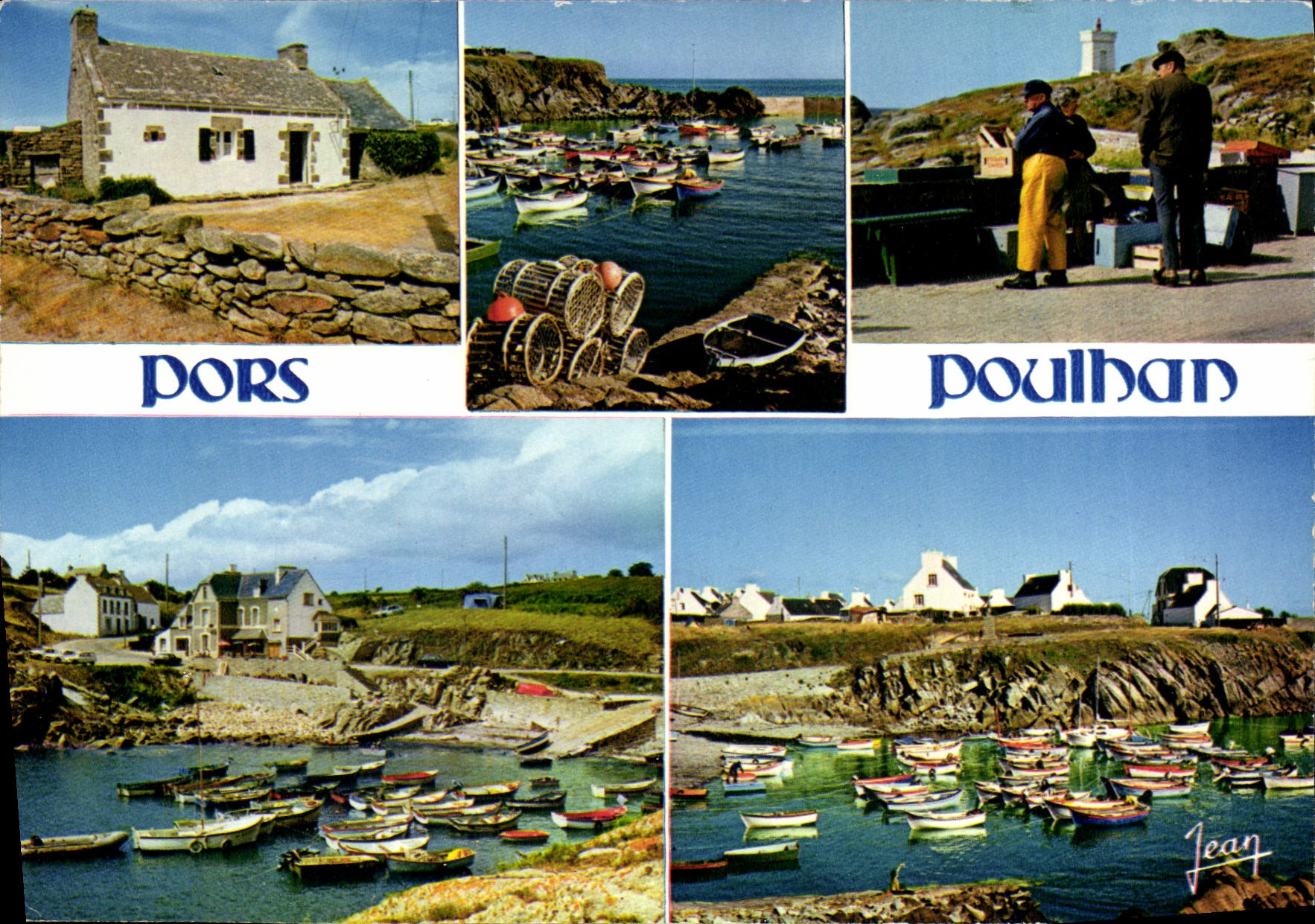 CPSM La Bretagne Pors Poulhan Finistere Sud petit port situe sur la cote Plouhinec et plozevet 