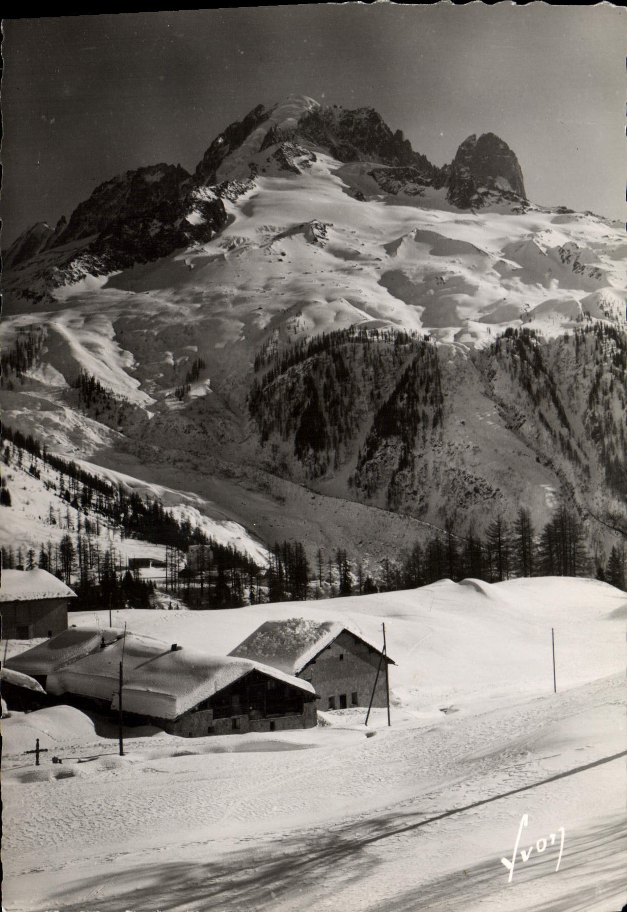 Tal von Argentières (Hte-Savoie) — Dorf Col des Montets und die Grüne Nadel — Les Éditions d'Art Yvon, Paris