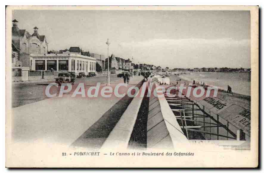 CPA Pornichet Le Casino et le Boulevard des Oceanides 