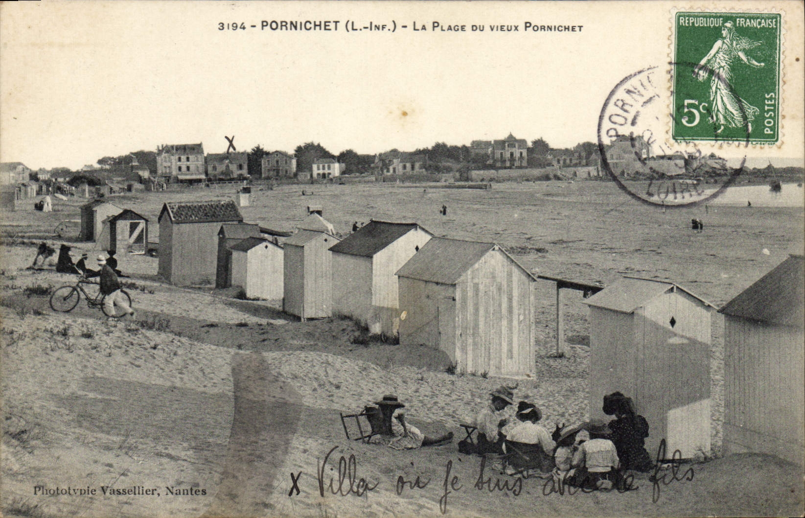 CPA Pornichet L Inf La Plage du vieux Pornichet 