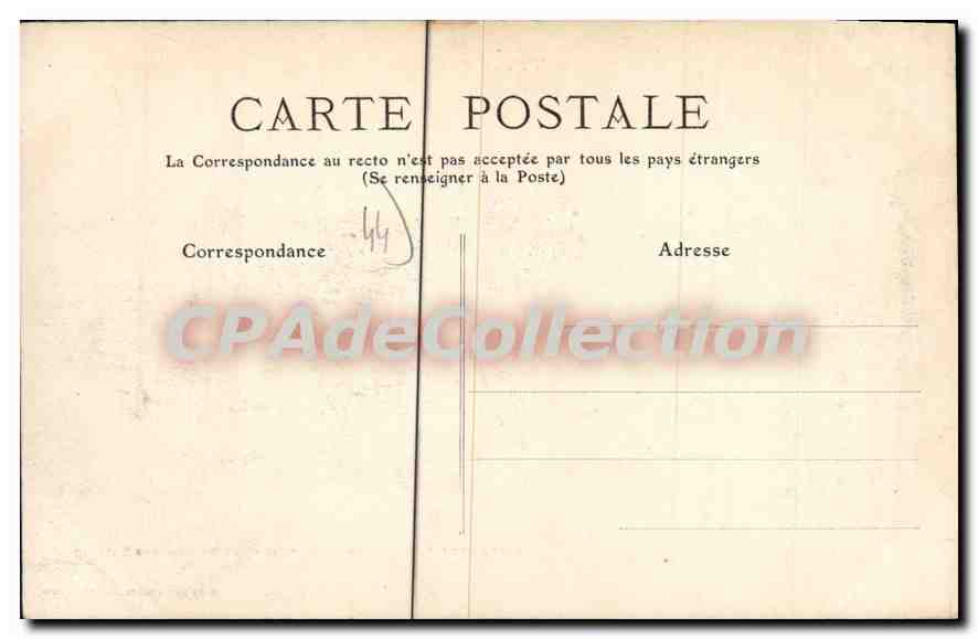 CPA Le Pouliguen Pierre Percee a quatre milles de la cote  — Verso