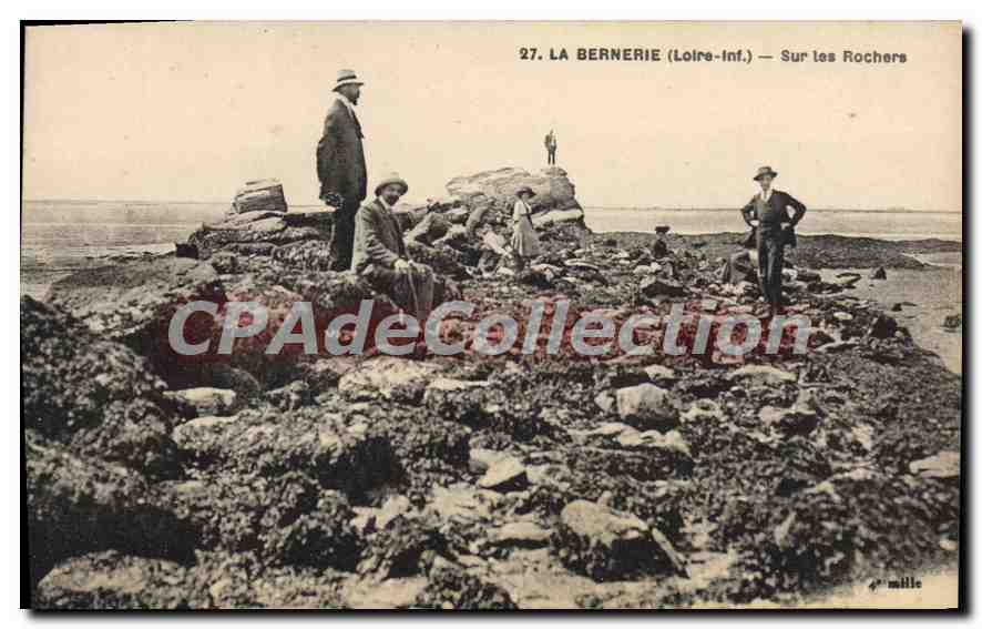 CPA La Bernerie l Inf Sur les Rochers 
