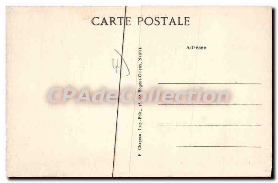 CPA La Bernerie l Inf La Roche Percee dite le Lit du Roi  — Rückseite