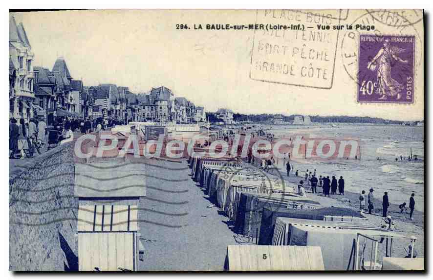 CPA La Baule sur Mer L Inf Vue sur la Plage 