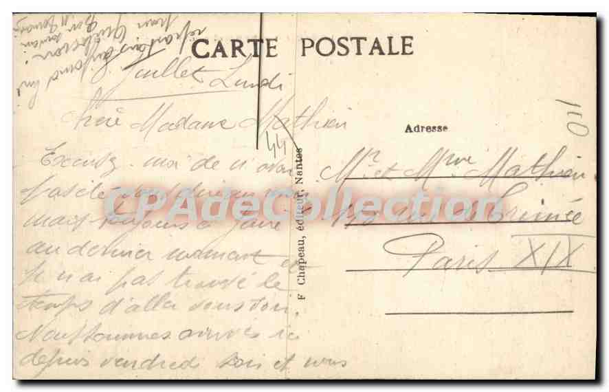 CPA La Baule sur Mer L Inf Vue sur la Plage  — Rückseite