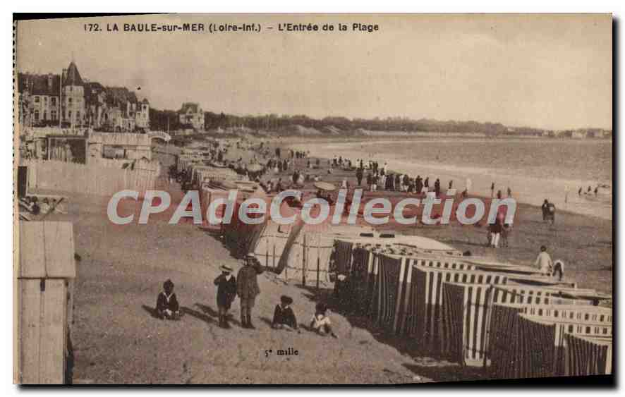 CPA La Baule sur Mer L Inf L'Entree de la Plage 