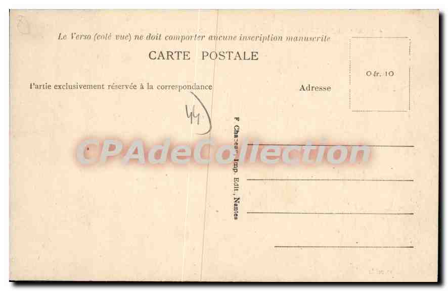 CPA Chateau Thebaud L Inf Pont de Caffino sur la Maine  — Rückseite