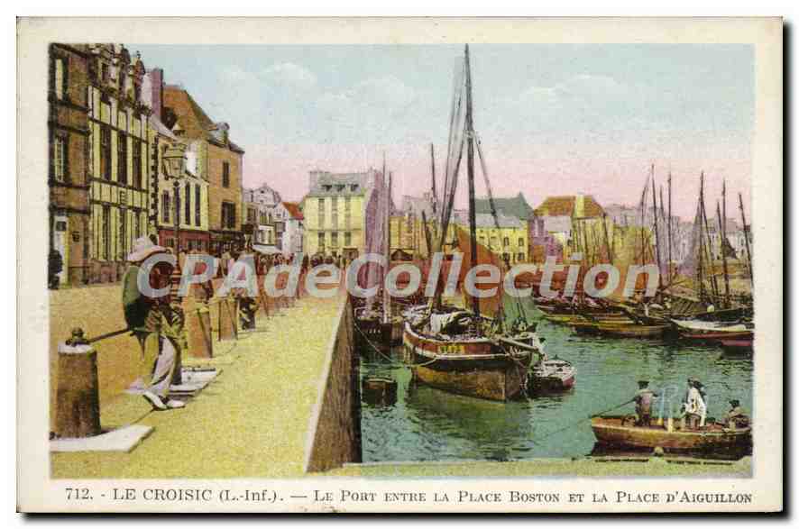 CPA Le Croisic L Inf Le Port entre la Plage Boston et la Place d'Aiguillon 