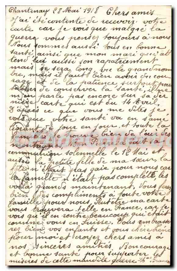 CPA Nantes Le Cours St Andre et la Place Louis XVI  — Verso