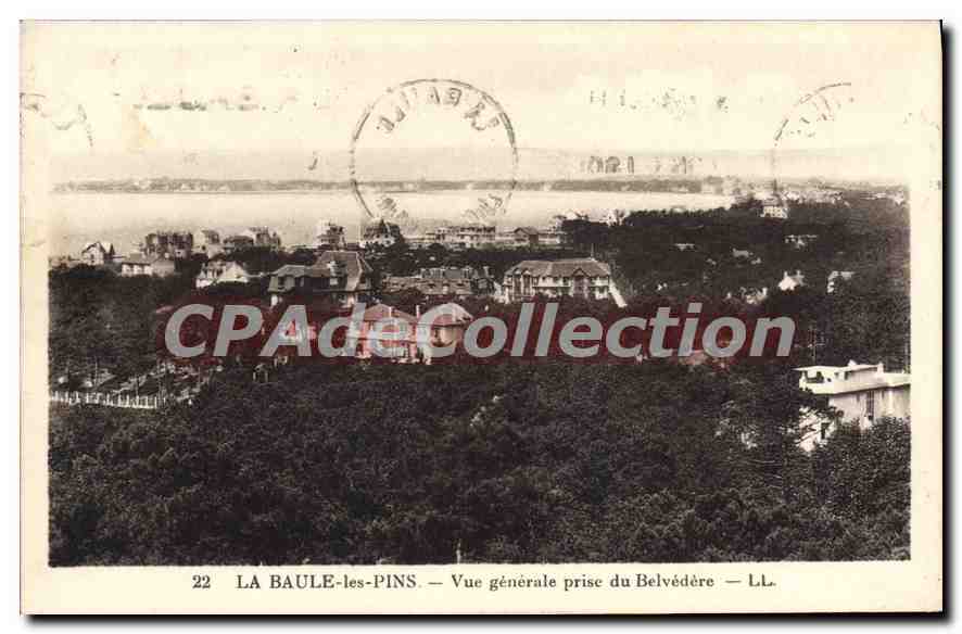 CPA La Baule les Pins Vue generale prise du Belvedere 