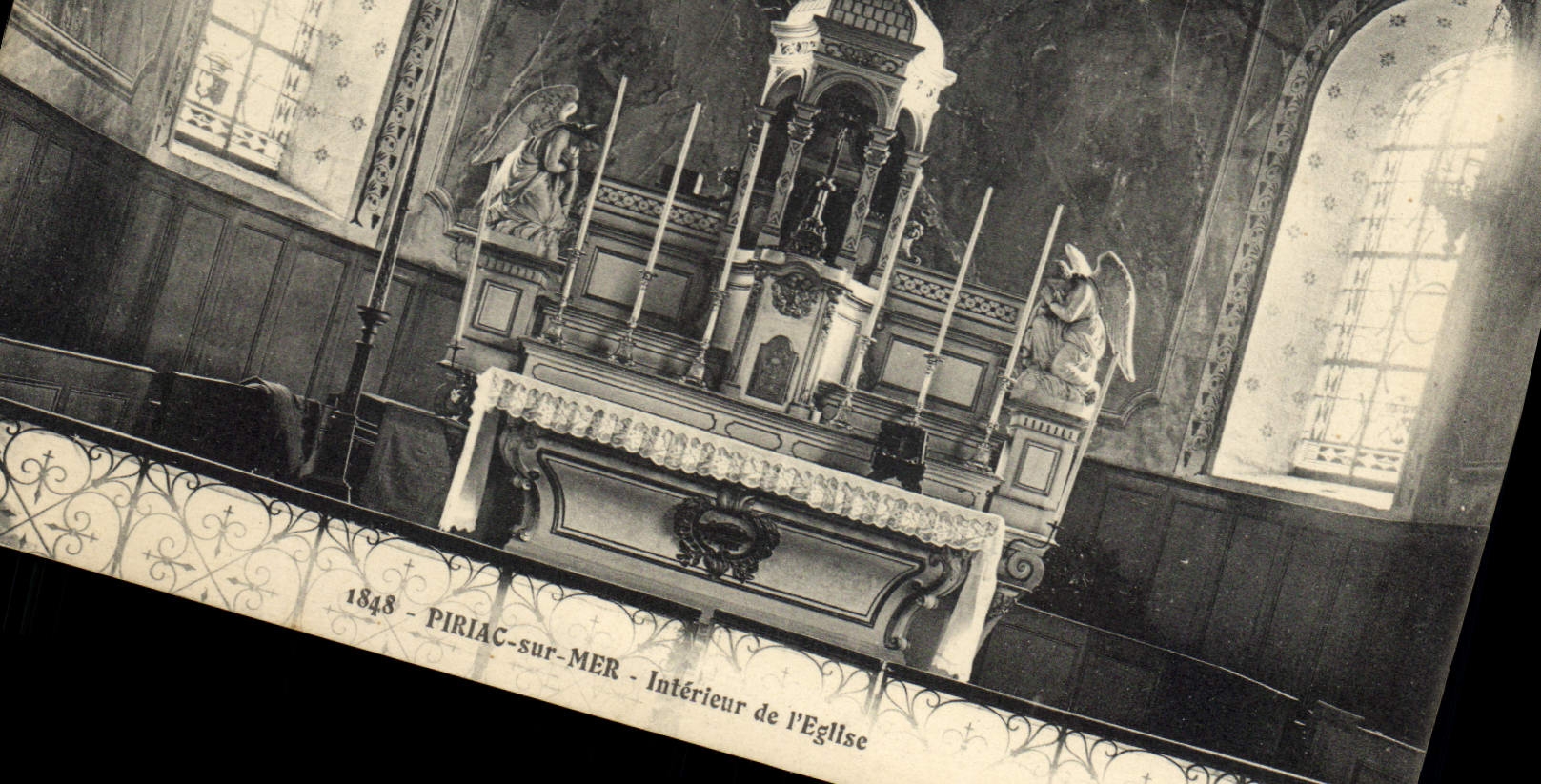 CPA Piriac sur Mer Interieur de l'Eglise 