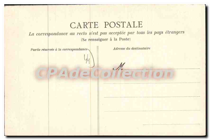 CPA St Nazaire La plage à pleine Mer  — Verso