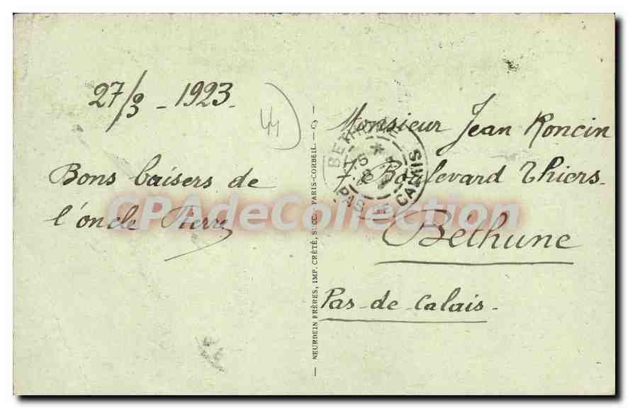 CPA St Nazaire Le Boulevard de l'Ocean  — Verso