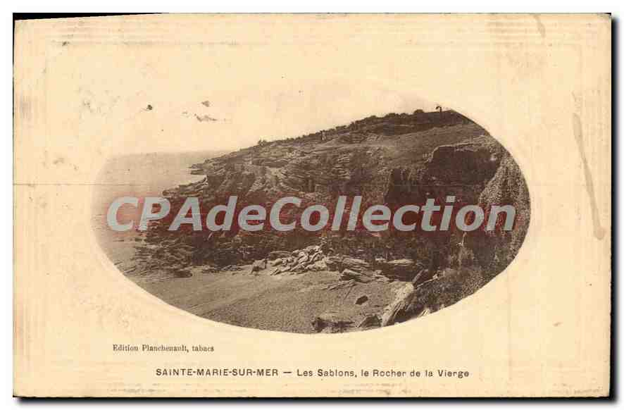 CPA Ste Marie sur Mer Les Sablons le Rocher de la Vierge 