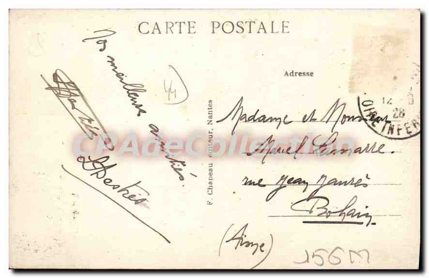 CPA La Baule sur Mer L Inf Bord de Plage  — Rückseite