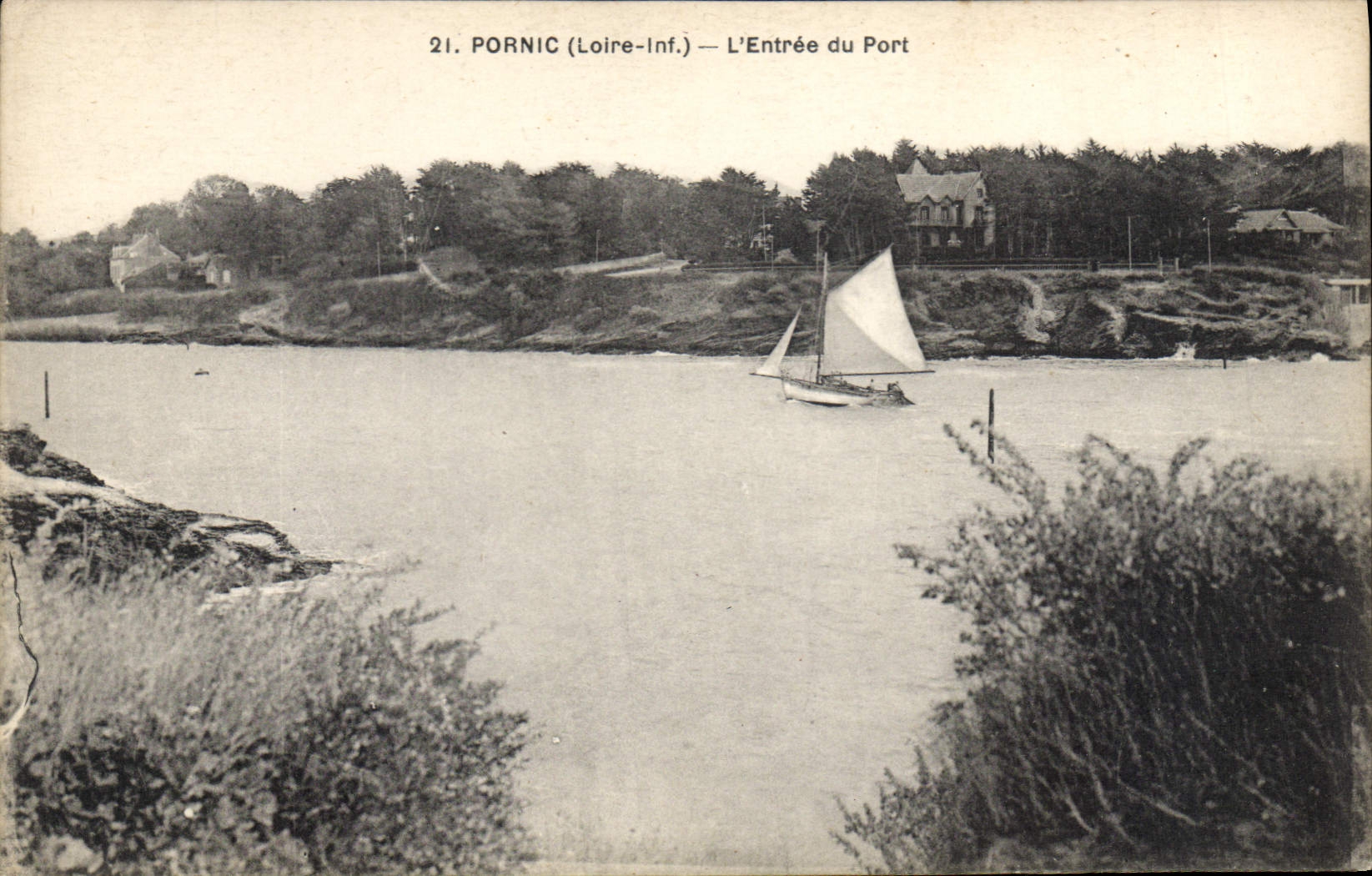 CPA Pornic L Inf L'Entree du Port 
