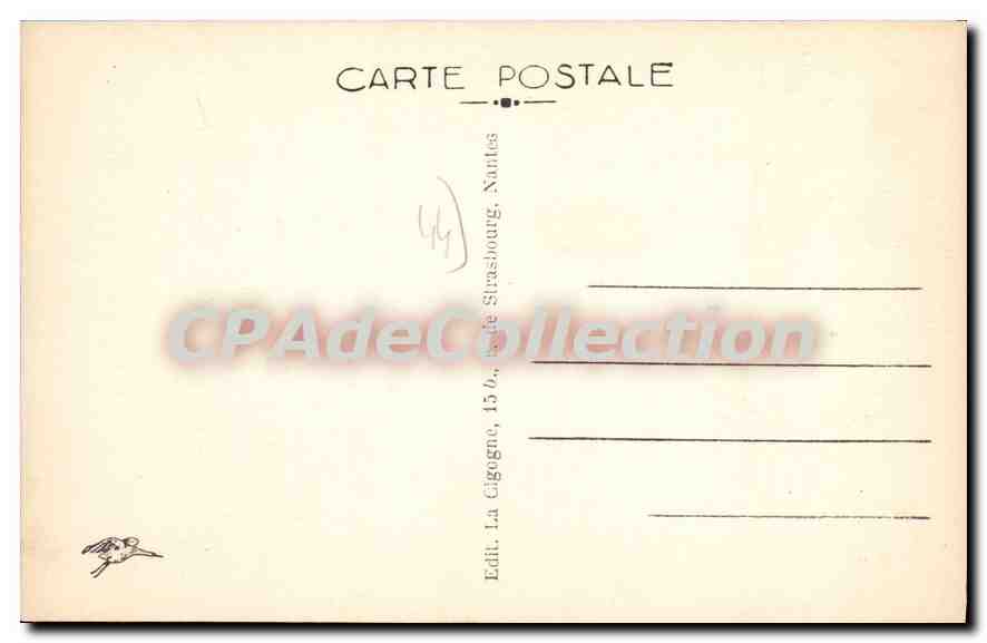 CPA Le Pouliguen La Plage  — Verso