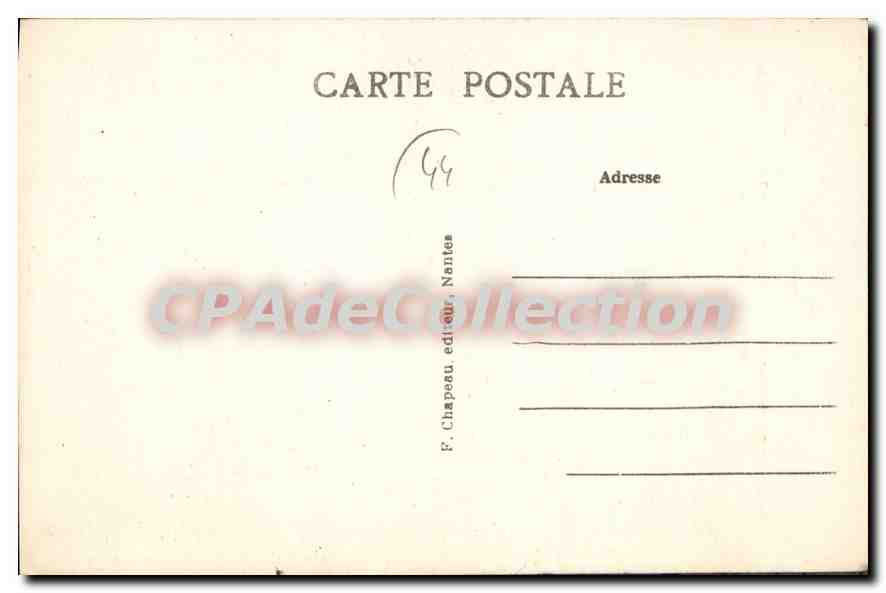 CPA En Bretagne vers 1840 Paludier du Bourg de Batz en costume du dimanche  — Verso